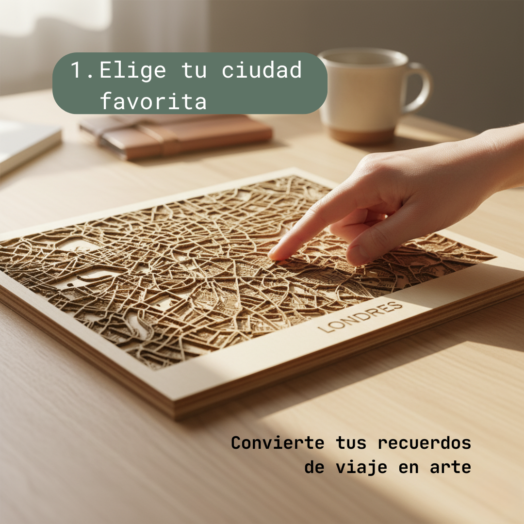 Mapa 3D personalizado Horizontal