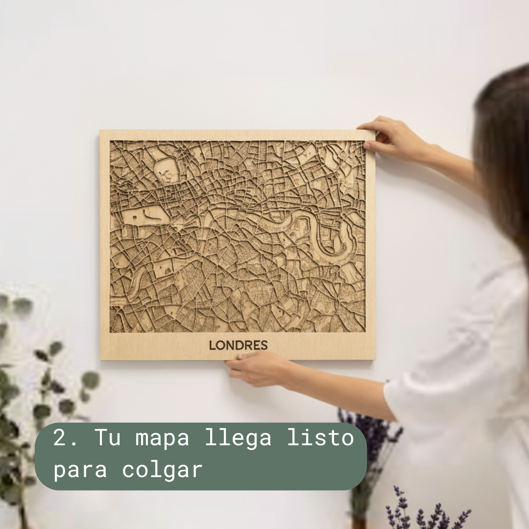 Mapa 3D personalizado Horizontal