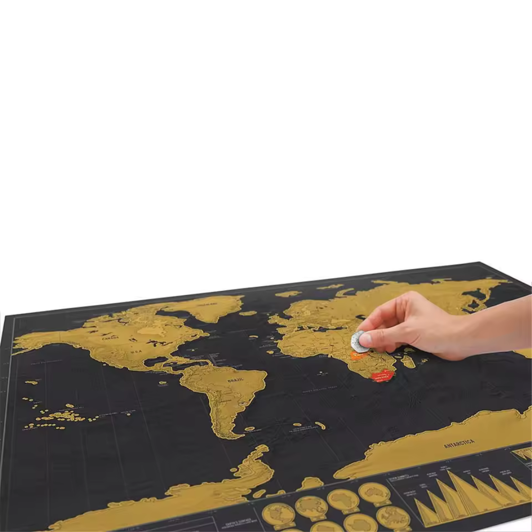 Mapa raspable del mundo 42×29 cm