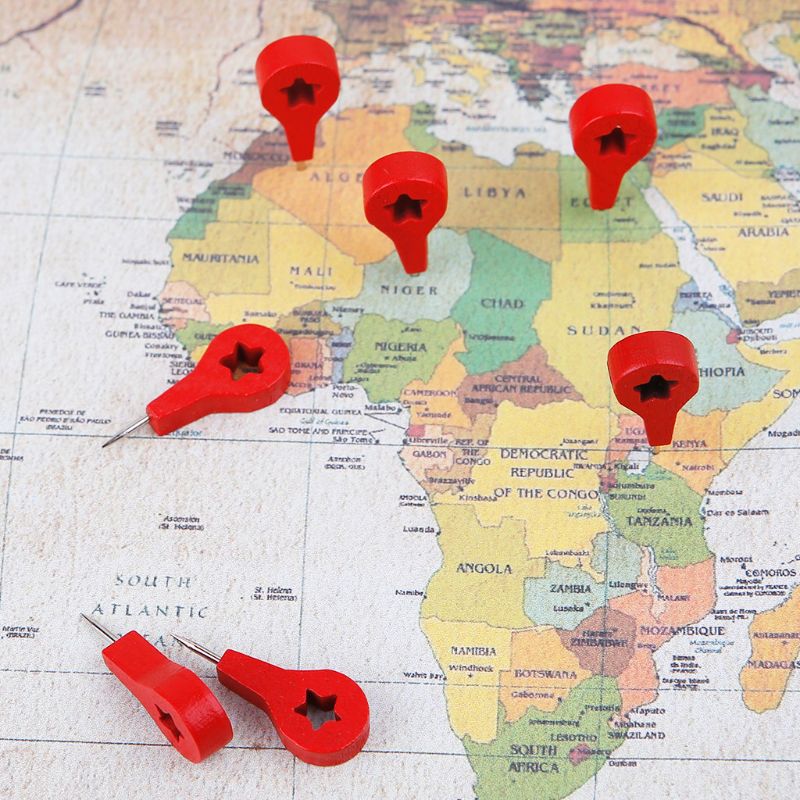 Pines Tachuelas Push Pin Para Mapas Viajes Caja 40 Unidades